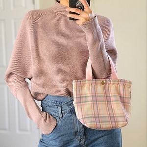 Pnk plaid bag